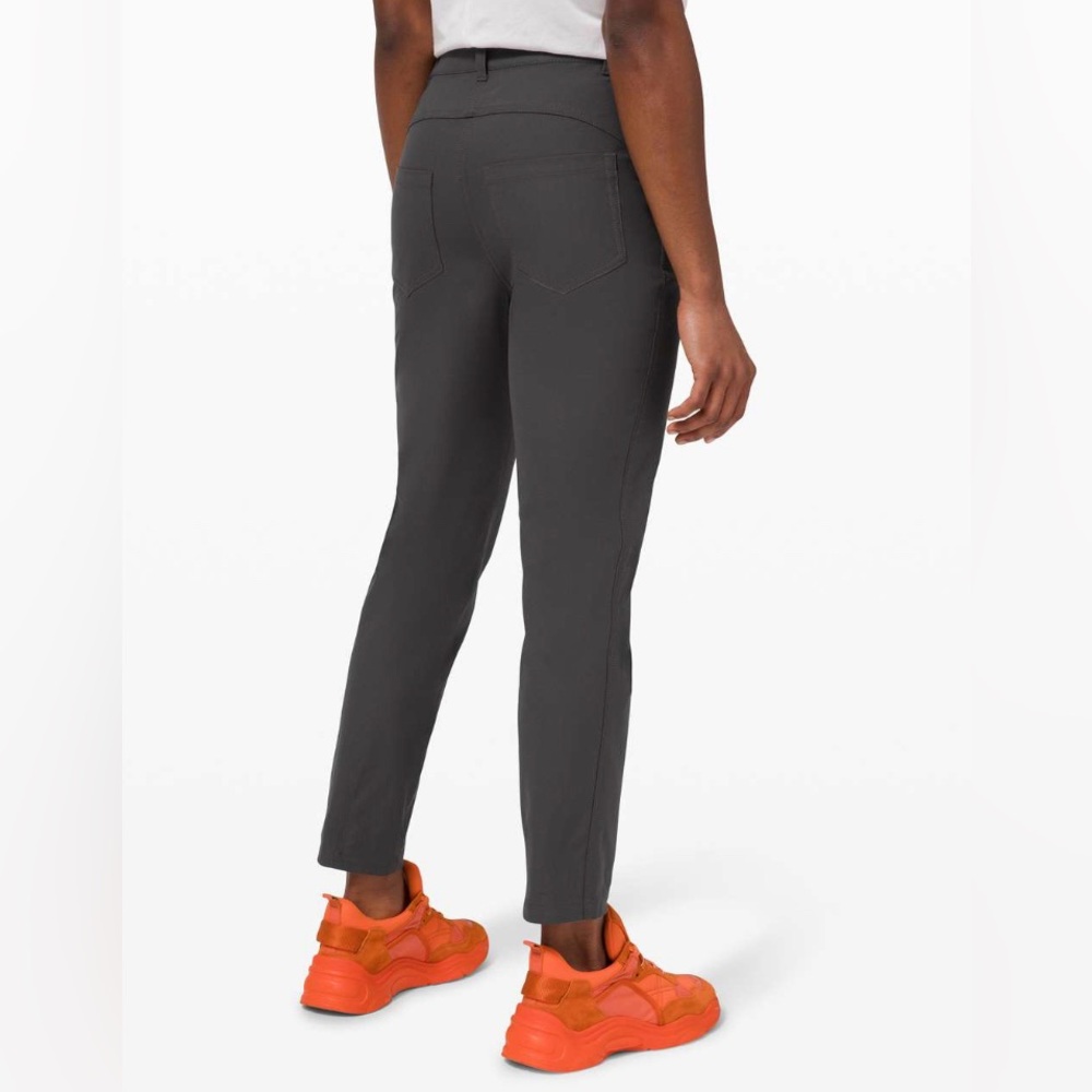 Lululemon City Sleek 5 Pocket Dark Grey Pants Size 6 - Picture 2 of 14